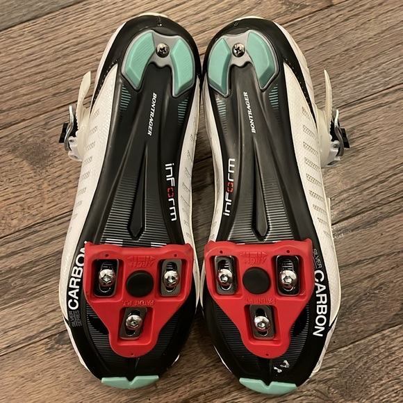 Bontrager Hilo Inform Road Cycling Shoes Women's 5.5 White Teal Black - Picture 5 of 6